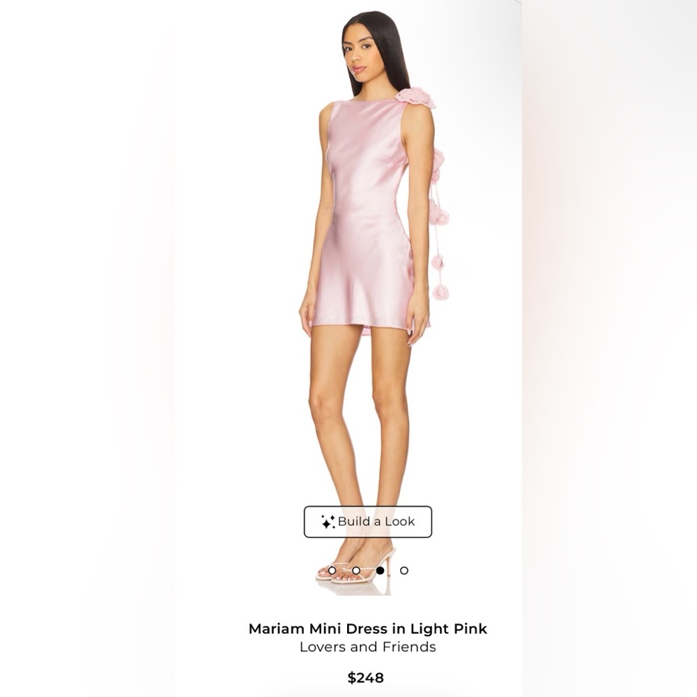 Lovers + Friends Light Pink Mariam Mini Dress